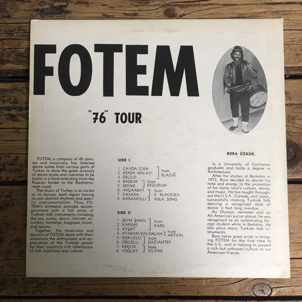 FOTEM : Bora Özkök Presents Turkish Folk Dance Music Of FOTEM (LP,Mono)