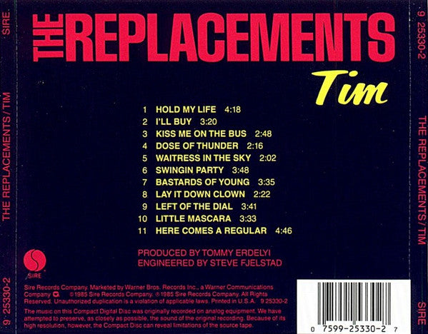 Replacements, The : Tim (Album,Reissue)