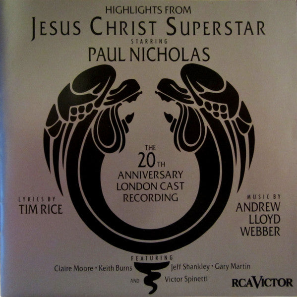 Andrew Lloyd Webber And Tim Rice : Jesus Christ Superstar - Highlights From The 20th Anniversary London Cast Recording (Album,Stereo)