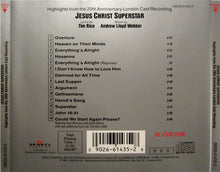 Andrew Lloyd Webber And Tim Rice : Jesus Christ Superstar - Highlights From The 20th Anniversary London Cast Recording (Album,Stereo)