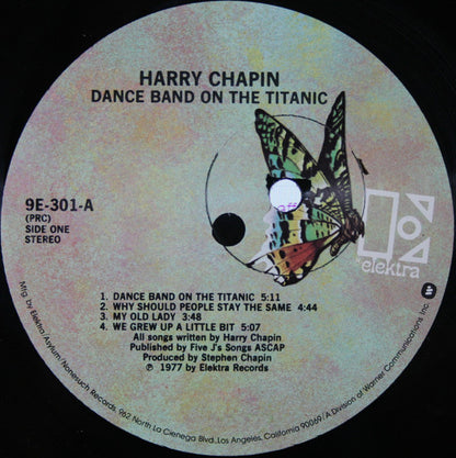 Harry Chapin : Dance Band On The Titanic (LP,Album)