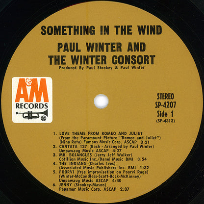 Paul Winter (2) And Winter Consort, The : Something In The Wind (LP,Album,Stereo)