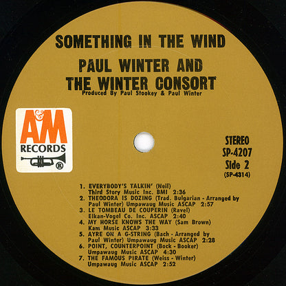 Paul Winter (2) And Winter Consort, The : Something In The Wind (LP,Album,Stereo)