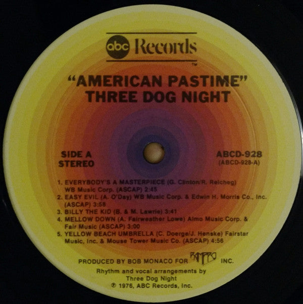 Three Dog Night : American Pastime (LP,Album)