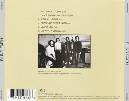 Blind Faith (2) : Blind Faith (Album,Reissue,Remastered)