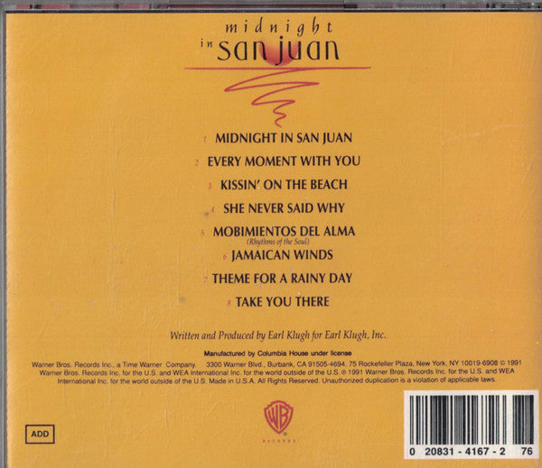 Earl Klugh : Midnight In San Juan (Album,Club Edition)