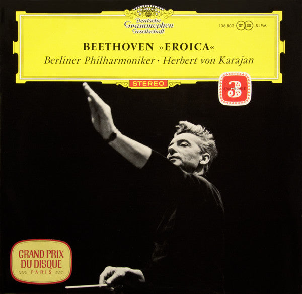 Ludwig van Beethoven, Berliner Philharmoniker ∙ Herbert von Karajan : »Eroica« (LP,Stereo,Repress)