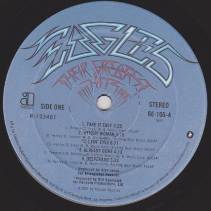 Eagles : Their Greatest Hits 1971-1975 (LP,Album,Compilation,Club Edition,Reissue,Repress)