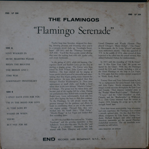 Flamingos, The : Flamingo Serenade (LP,Album,Mono)