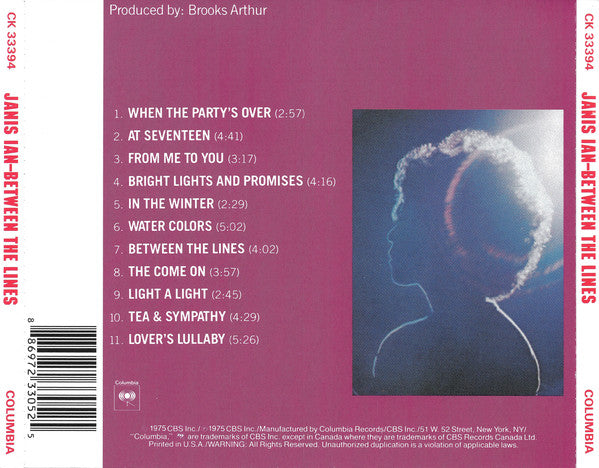Janis Ian : Between The Lines (Album,Reissue,Repress)