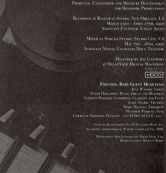 Better Than Ezra : Friction, Baby (HDCD,Album)