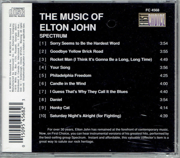 Spectrum (23) : The Music Of Elton John (Album)