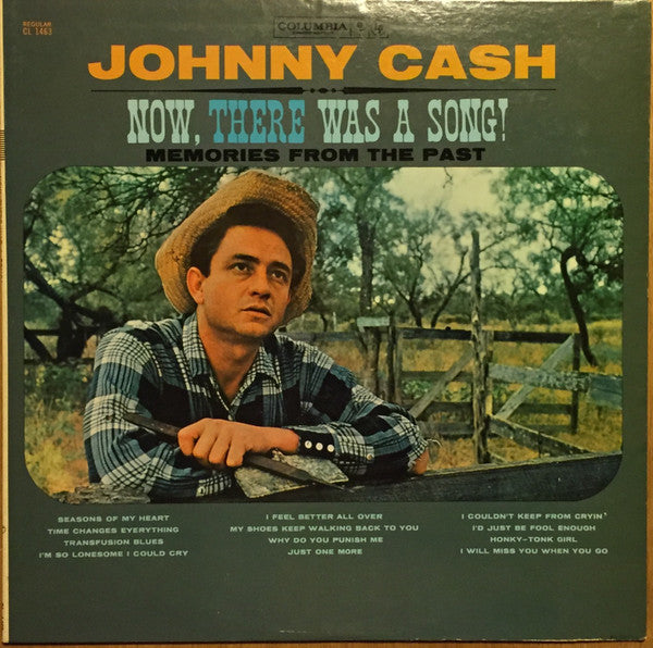 Johnny Cash : Now, There Was A Song! (LP,Album,Mono)