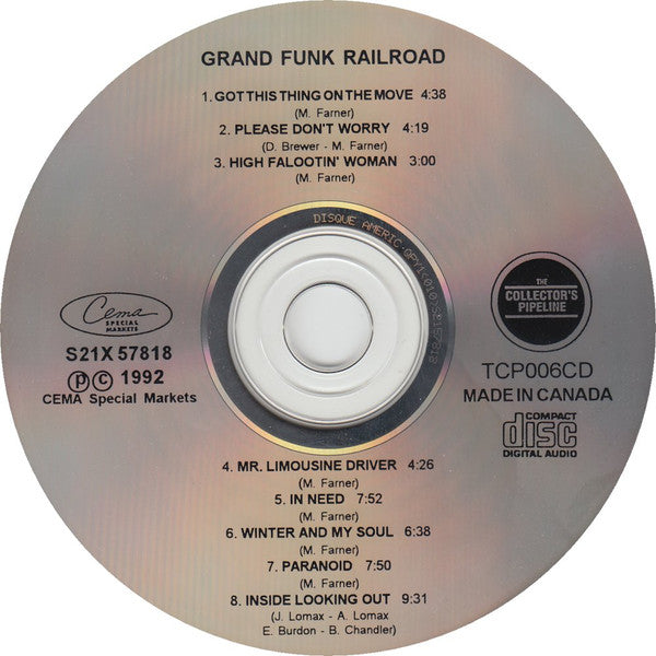Grand Funk Railroad : Grand Funk (Album,Reissue,Stereo)