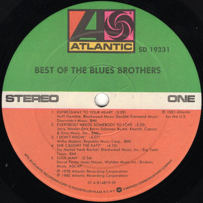 Blues Brothers, The : Best Of The Blues Brothers (LP,Compilation)