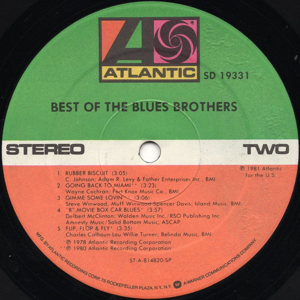 Blues Brothers, The : Best Of The Blues Brothers (LP,Compilation)