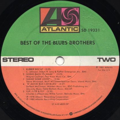 Blues Brothers, The : Best Of The Blues Brothers (LP,Compilation)