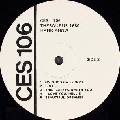 Hank Snow : Thesaurus 1680 (LP,Compilation)