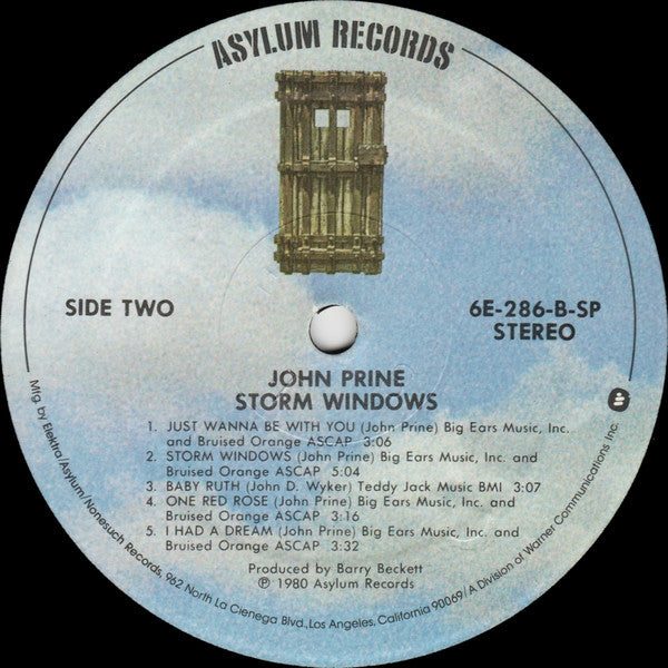 John Prine : Storm Windows (LP,Album,Stereo)