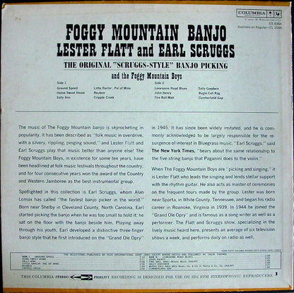 Flatt & Scruggs And Foggy Mountain Boys, The : Foggy Mountain Banjo (LP,Album,Stereo)
