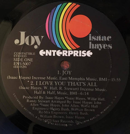 Isaac Hayes : Joy (LP,Album,Quadraphonic)