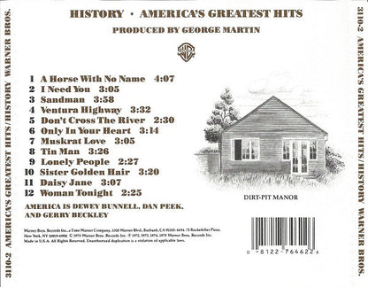 America (2) : History · America's Greatest Hits (Compilation,Reissue)