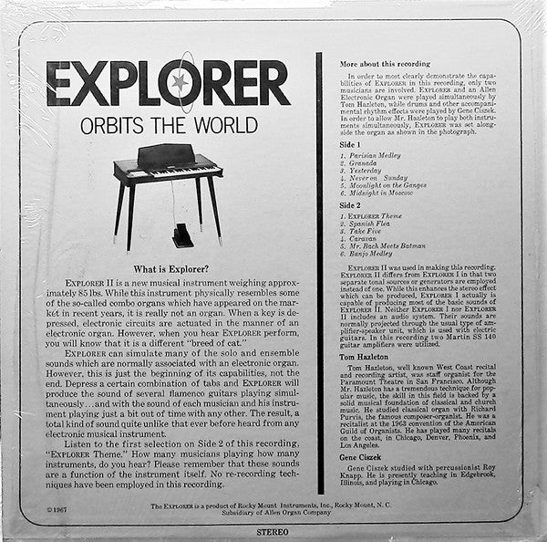 Tom Hazleton And Gene Ciszek : Explorer (LP,Album)