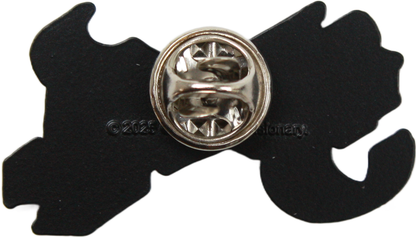 Enamel Pin - Ghost Logo Cross Metal Music Band Occult