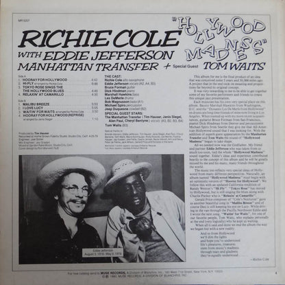 Richie Cole With Eddie Jefferson : Hollywood Madness (LP,Album,Stereo)
