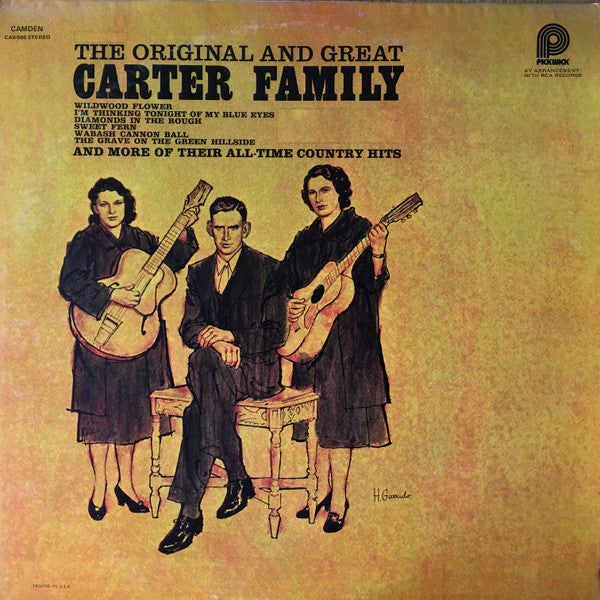 Carter Family, The : The Original And Great Carter Family (LP,Compilation,Reissue,Mono)