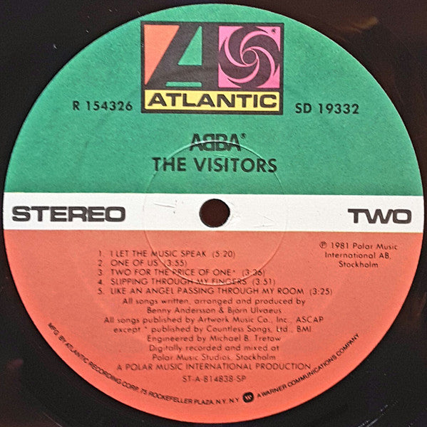ABBA : The Visitors (LP,Album,Club Edition)