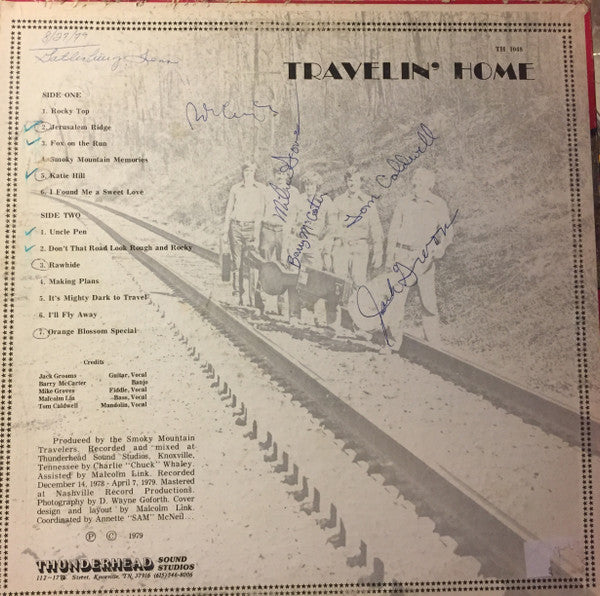 Smoky Mountain Travelers, The : Travelin' Home  (LP,Album)