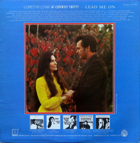 Conway Twitty & Loretta Lynn : Lead Me On (LP,Album,Stereo)