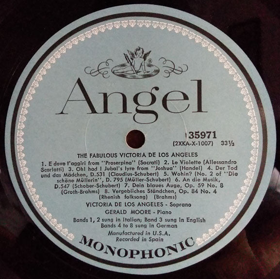 Victoria De Los Angeles, Gerald Moore : The Fabulous Victoria De Los Angeles (LP,Mono)