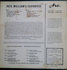 Pete Williams (7) : Pete Williams Favorites (LP,Album)