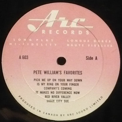 Pete Williams (7) : Pete Williams Favorites (LP,Album)
