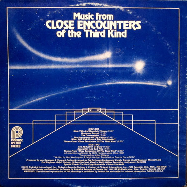 Unknown Artist : Music From Close Encounters Of The Third Kind (LP,Album)