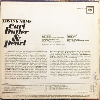 Carl & Pearl Butler : Loving Arms (LP,Mono)