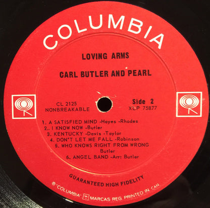 Carl & Pearl Butler : Loving Arms (LP,Mono)