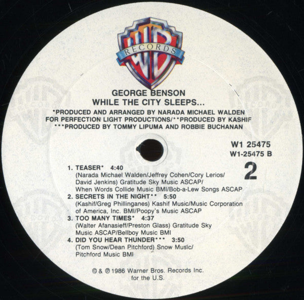 George Benson : While The City Sleeps... (LP,Album,Club Edition)