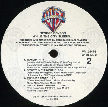 George Benson : While The City Sleeps... (LP,Album,Club Edition)