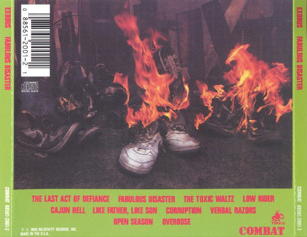 Exodus (6) : Fabulous Disaster (Album,Repress)