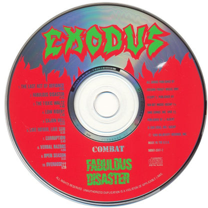Exodus (6) : Fabulous Disaster (Album,Repress)