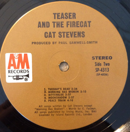 Cat Stevens : Teaser And The Firecat (LP,Album,Stereo)