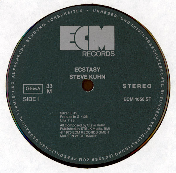 Steve Kuhn : Ecstasy (LP,Album)