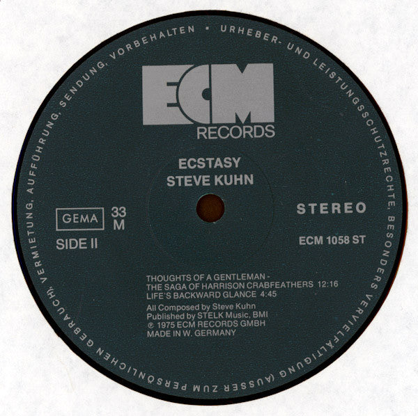 Steve Kuhn : Ecstasy (LP,Album)