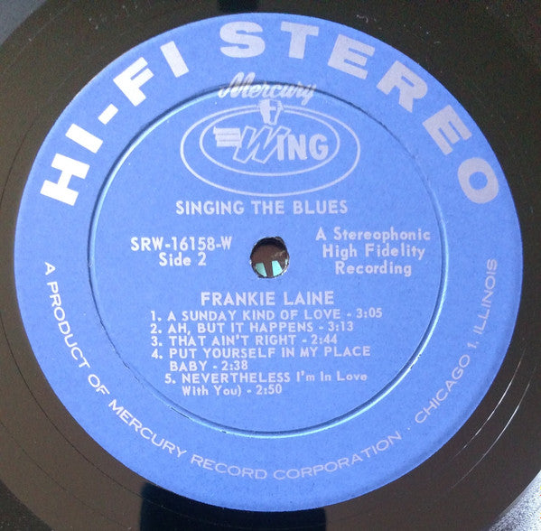 Frankie Laine : Singing The Blues (LP,Album,Reissue,Stereo)