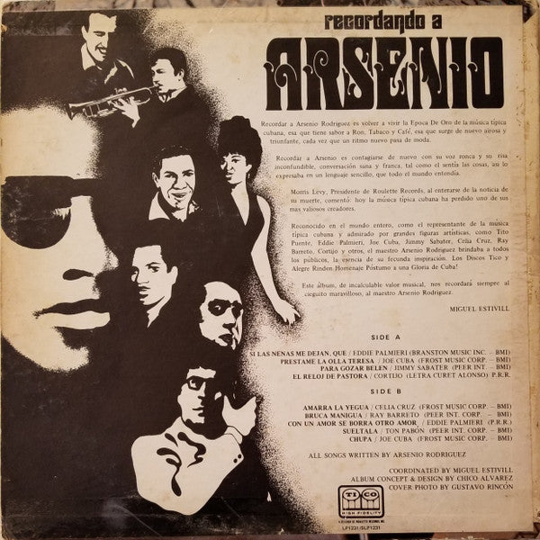 Various : Recordando A Arsenio (LP,Album,Mono)