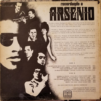 Various : Recordando A Arsenio (LP,Album,Mono)