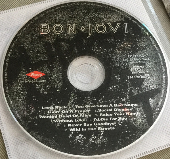 Bon Jovi : Slippery When Wet (Album,Club Edition,Reissue,Remastered)